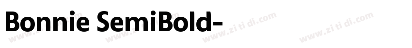 Bonnie SemiBold字体转换